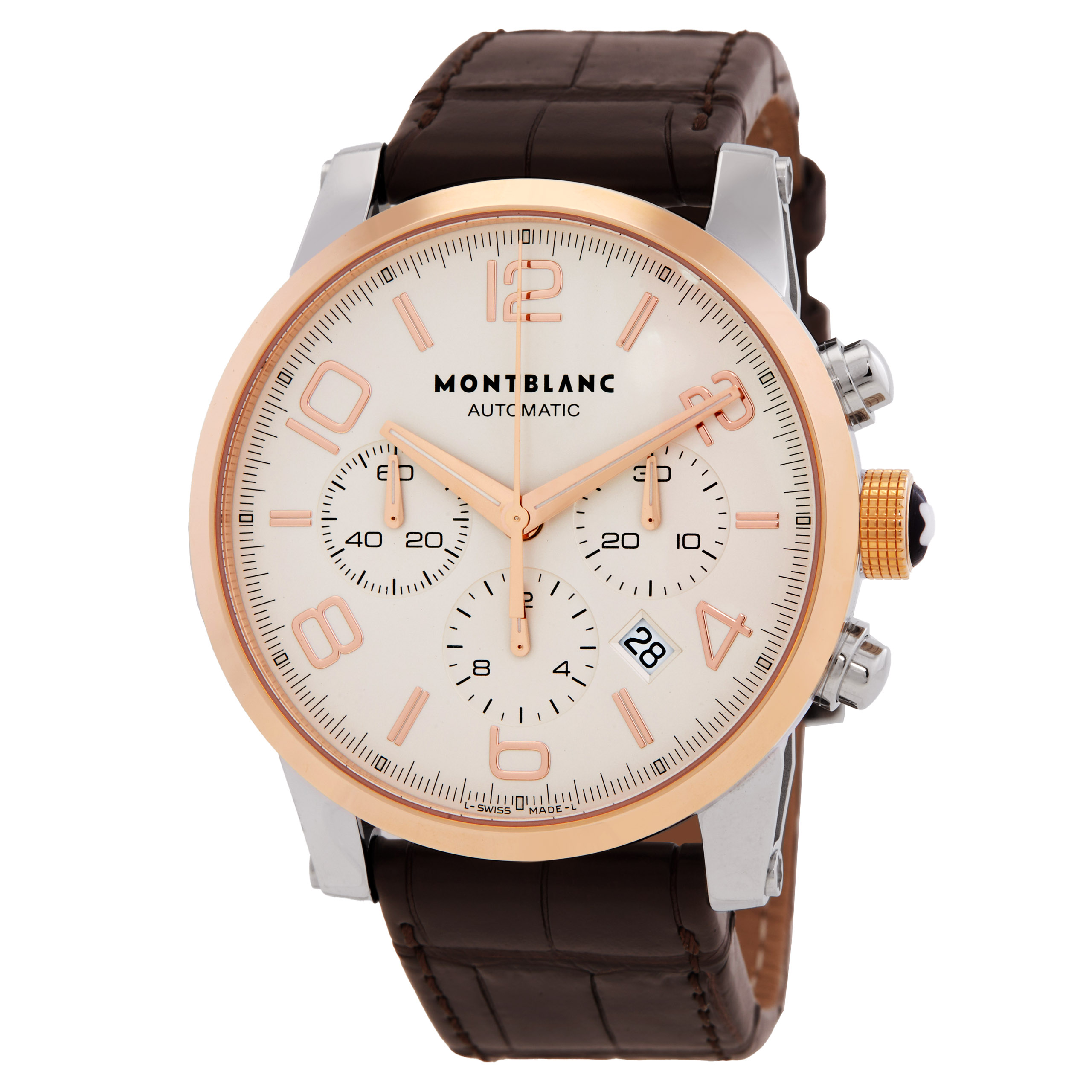 Montblanc Timewalker Chronograph Automatic Silver Dial Men's Watch 107322