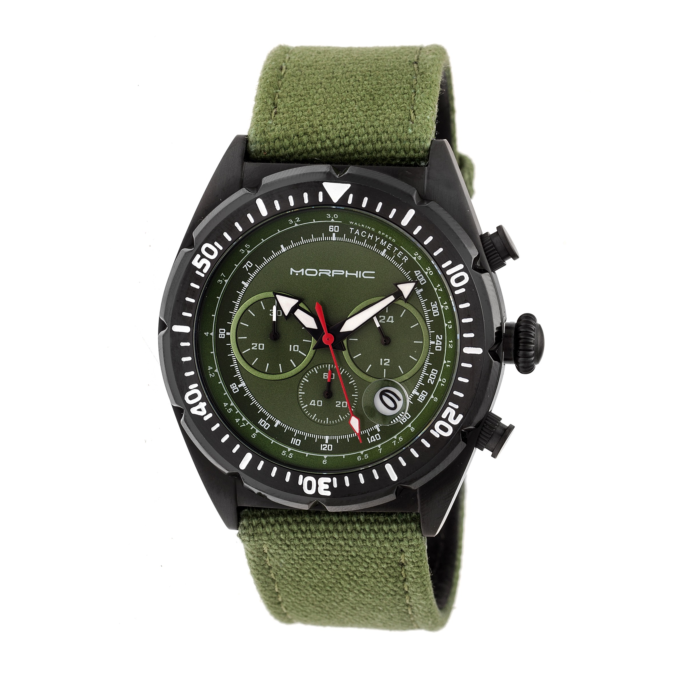 Morphic M53 Series Chronograph Olive Dial Men's Watch 5306