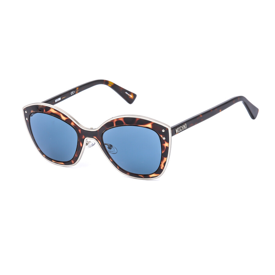 Moschino Blue Cat Eye Ladies Sunglasses MOS050/S 0086 KU 51
