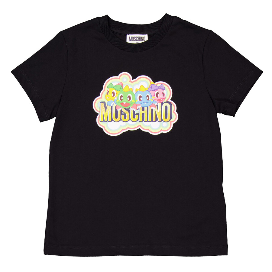 Boys Logo-Print Crew Neck T-Shirt