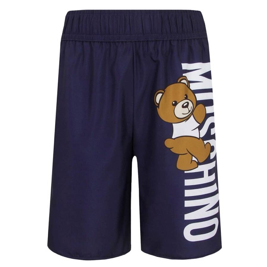 Boys Teddy Bear Logo Swim Trunks