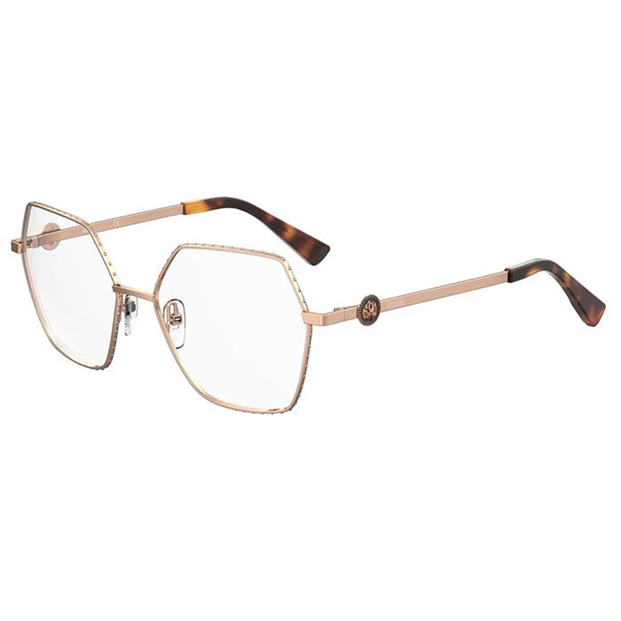 Moschino 不規則フレムメカネ MOS593 DDB MOSCHINO MOS593-DDB-54 Eyeglasses Size 54mm 16mm 140mm gold