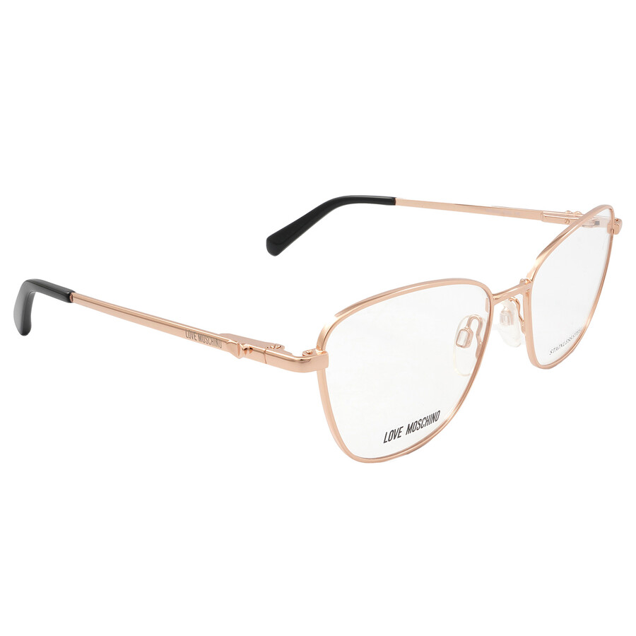 Moschino Demo Cat Eye Ladies Eyeglasses Mol552 0ddb 52 In Gold