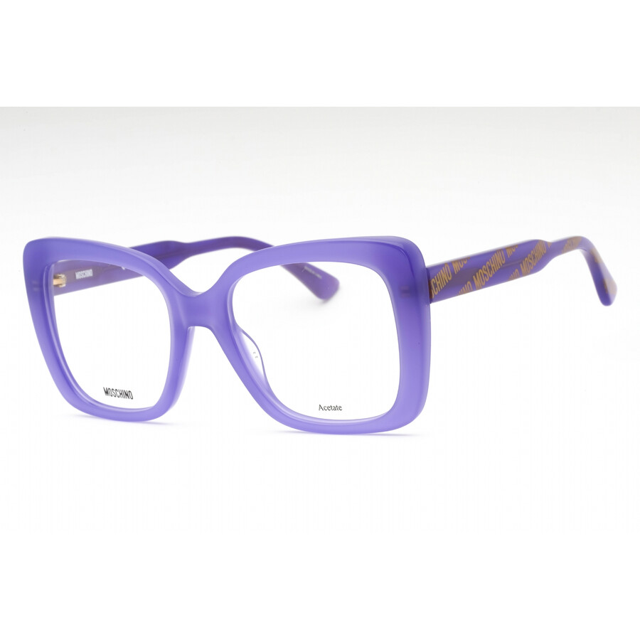 Moschino Demo Square Ladies Eyeglasses Mos614 0b3v 52 In Multi