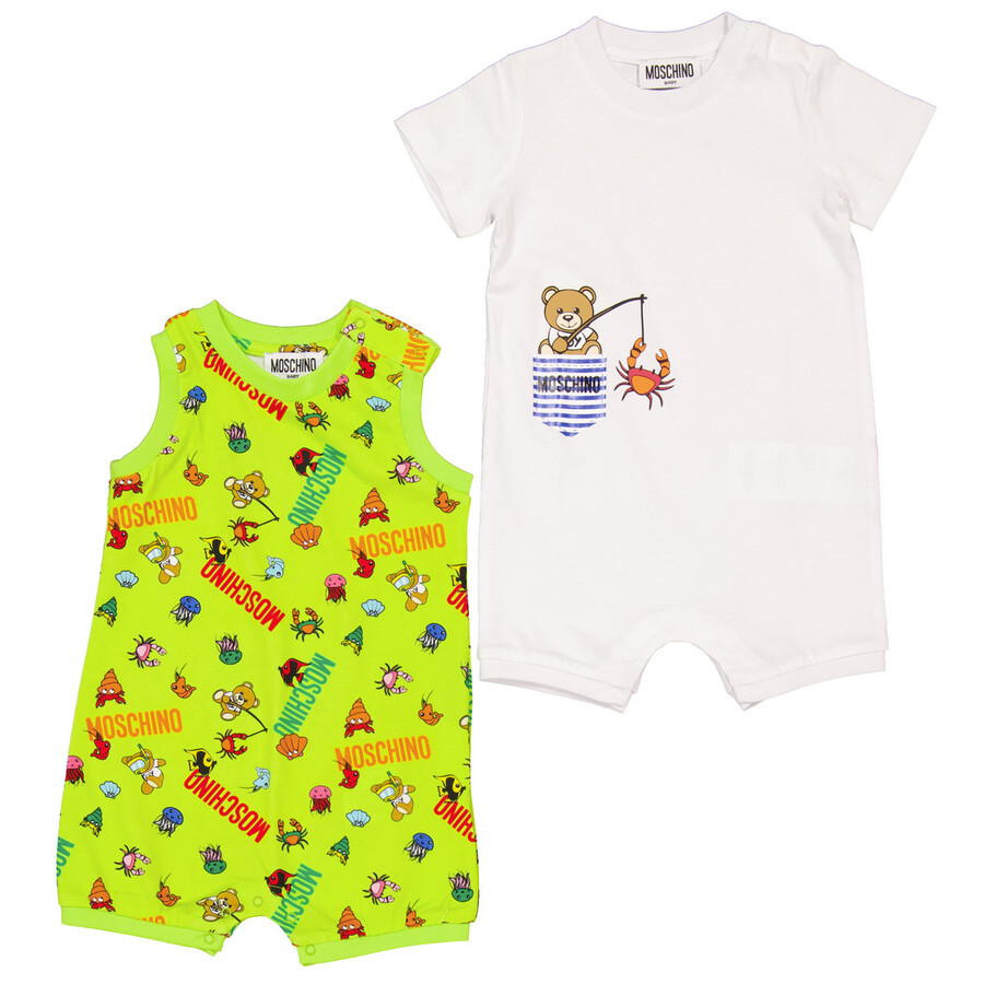 Moschino Fisherman Teddy Bear Set 2 Bodysuits