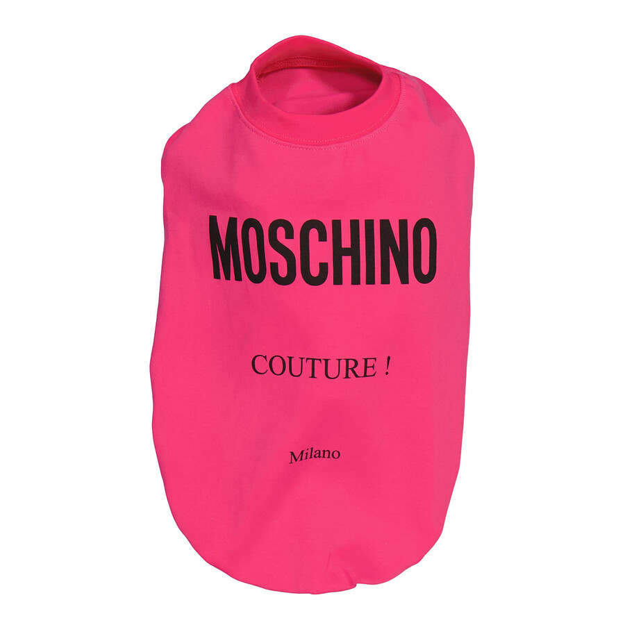 Moschino Fuschia Pets Capsule Logo-print Dog Sweater Vest