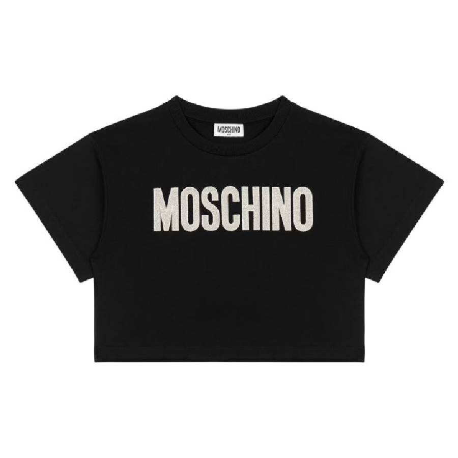 Girls Logo-Print Cropped T-Shirt