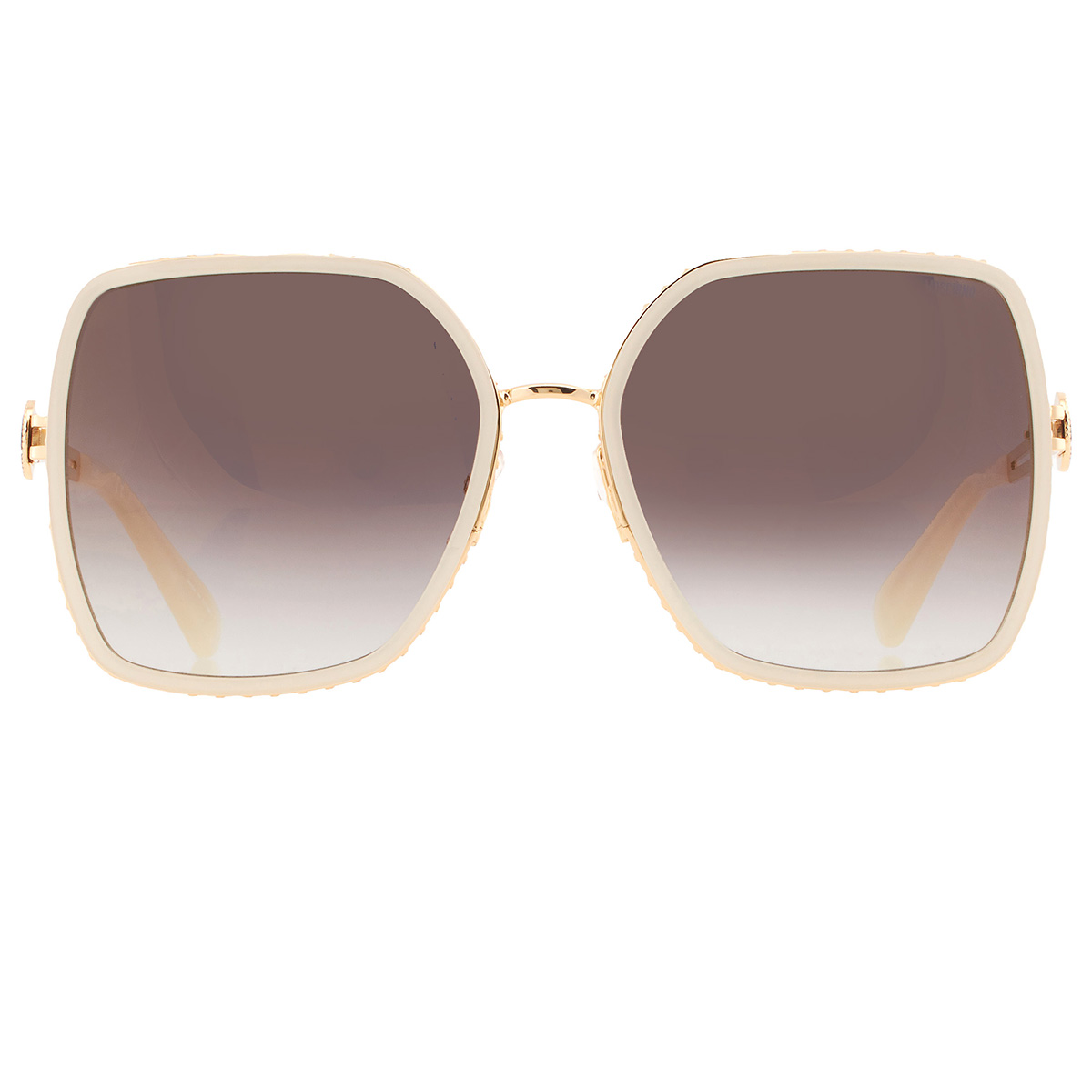 Moschino Gradient Gold Mirror Square Ladies Sunglasses  display picture 2