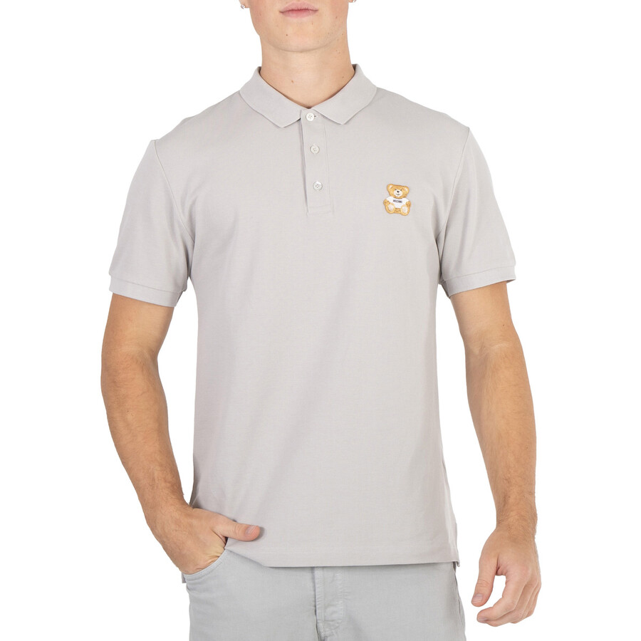 Love Moschino Teddy Mens Moschino Polo Moschino Grey Gym Polo