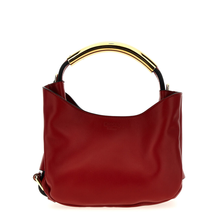 Moschino Handle Me Bag Small Handbag In Burgundy