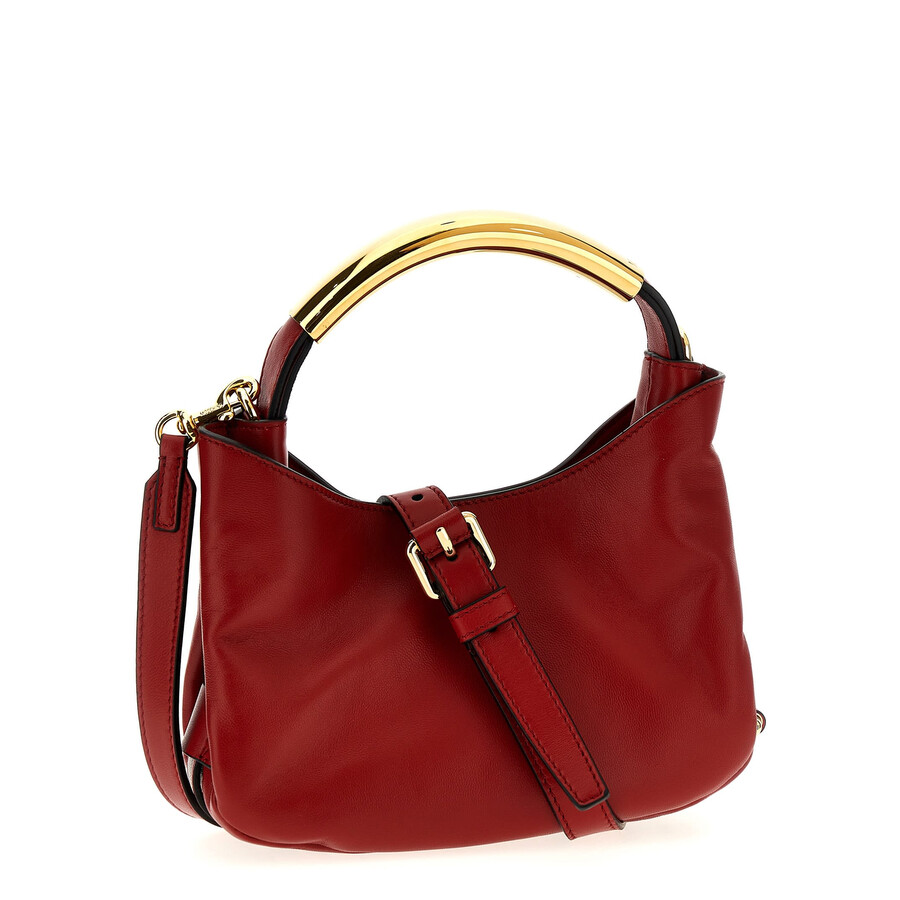 Moschino Handle Me Bag Small Handbag In Burgundy