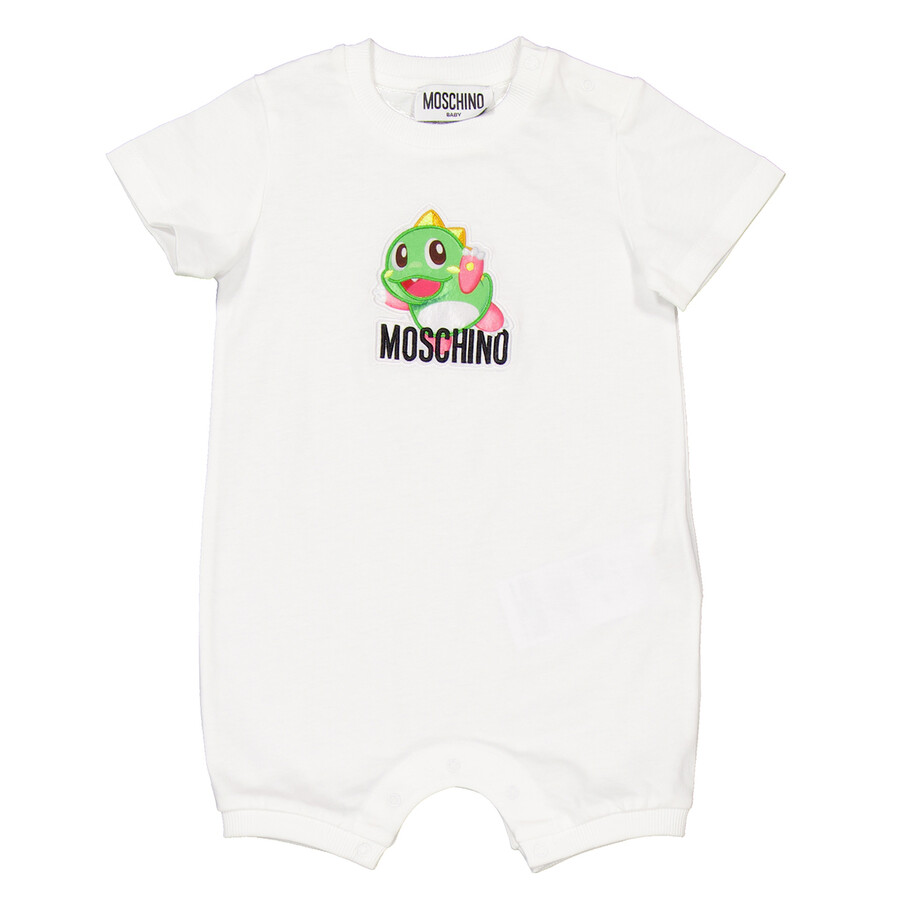 Moschino Infant Puzzle Bobble Onesie In White