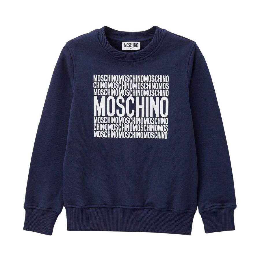 Kids Box Logo Cotton Sweatshirt, Size 4Y