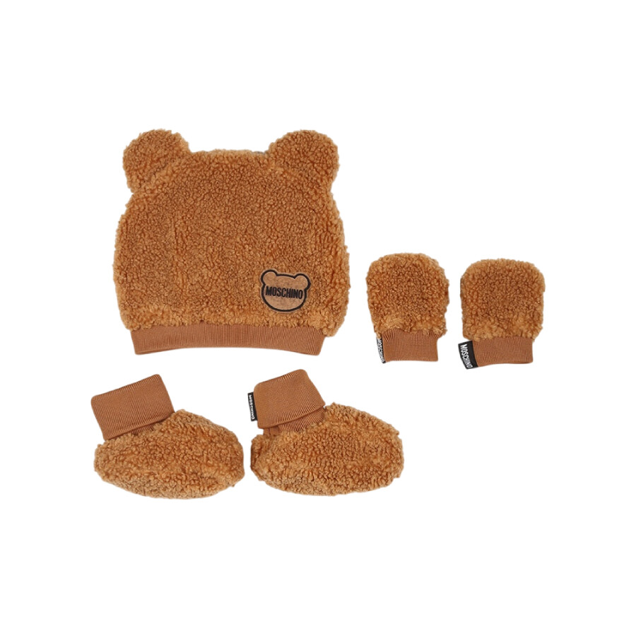 Kids Faux-Shearling Hat Set