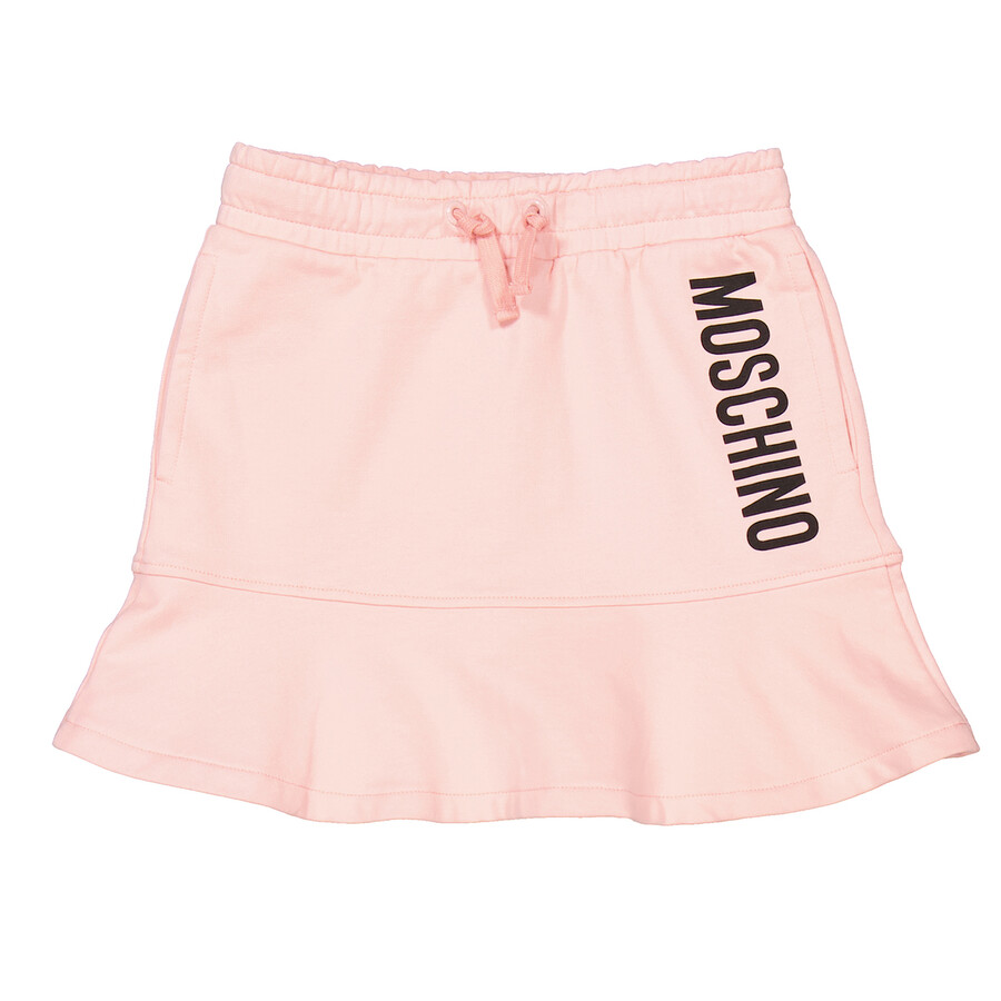 Kids Logo Print Ruffle-Hem Skirt