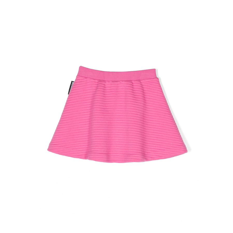 Moschino Kids Teddy Bear Embroidered Mini Skirt In Red