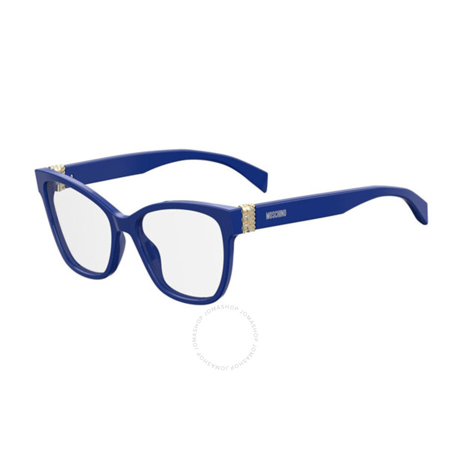 Moschino Ladies Blue Square Eyeglass Frames MOS5100PJP0053 716736013633