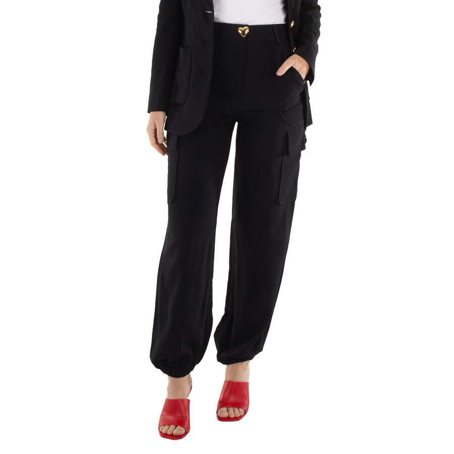 Ladies High-Waisted Cargo Trouser