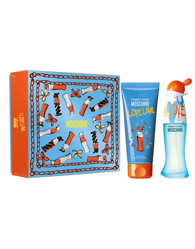 Moschino Ladies I Love Love Cheap and Chic 2pcs EDT Gift Set