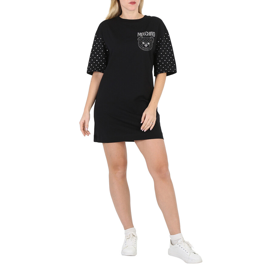 ワンピース MOSCHINO COUTURE Woman Dress Black 04040549 1555 Moschino Dress F/W Wool MADE IN ITALY Woman Black V04935501
