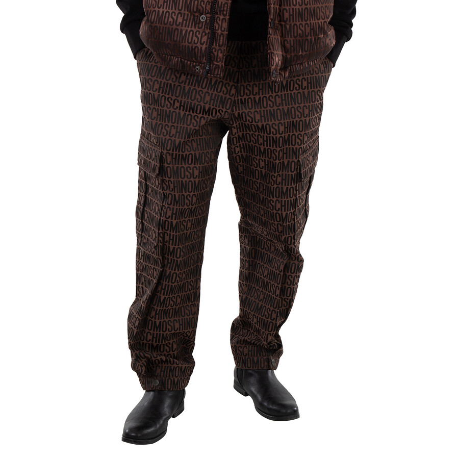 Allover Monogrammed Cargo Trousers