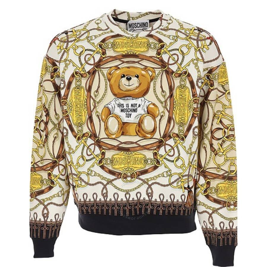 Moschino Logo Crew-neck Sweatshirt In Multi