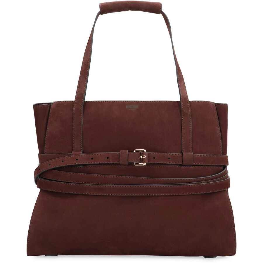 Moschino Tie Me Medium Bag In Brown