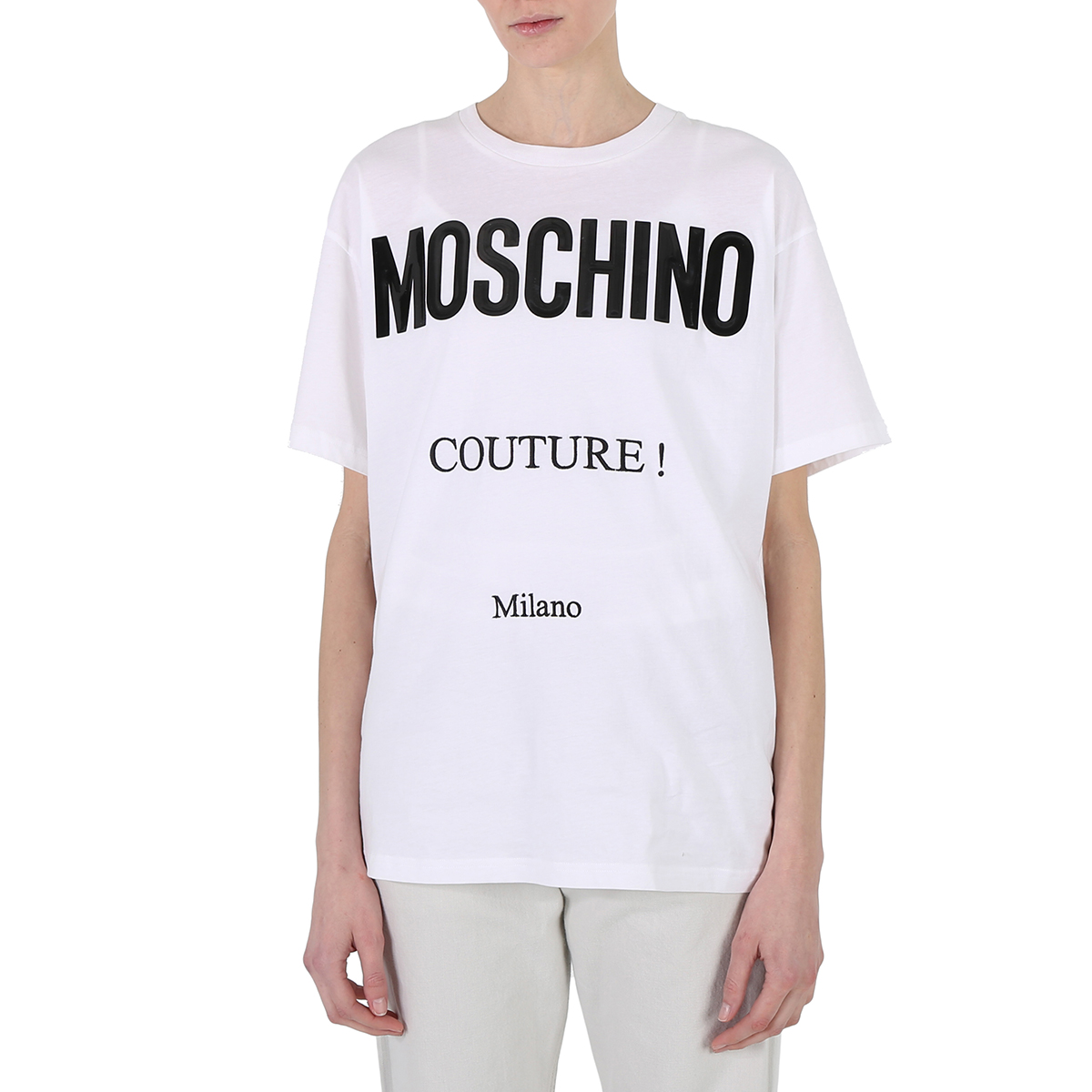 Moschino Couture White Cotton T-Shirt main image 0