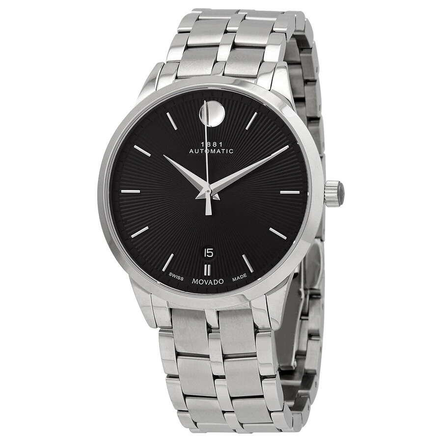 Movado 1881 Automatic Black Dial Men's Watch 0607461 7613272359054