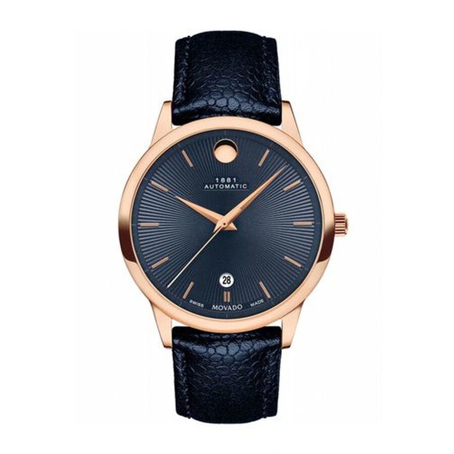 Movado 1881 Automatic Blue Dial Men's Watch 0607460 - Watches