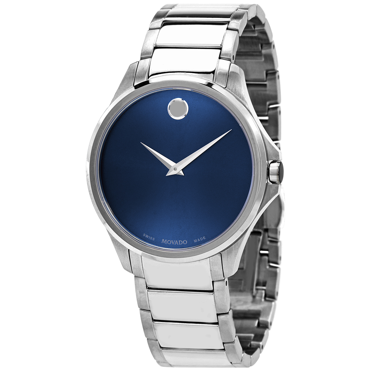Movado Ario Quartz Blue Dial Stainless 