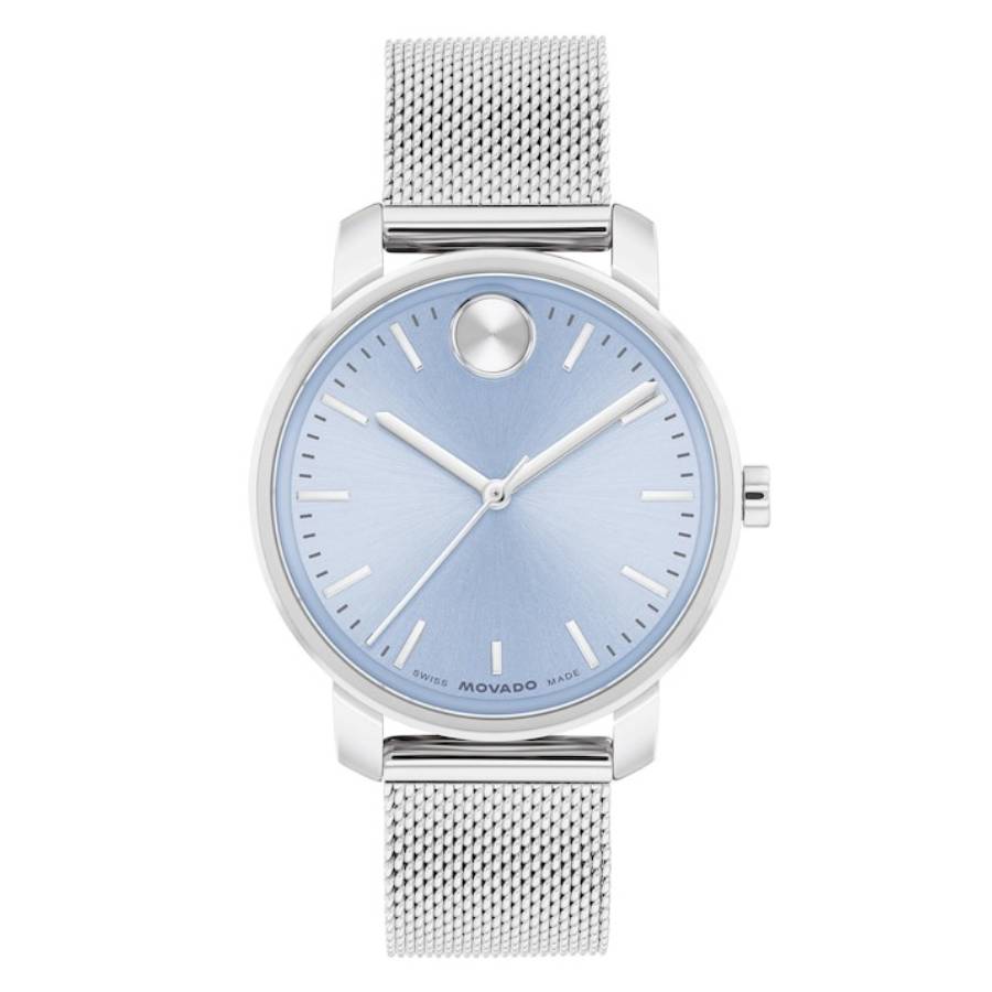Movado Bold Access Quartz Light Blue Dial Ladies Watch 3601310