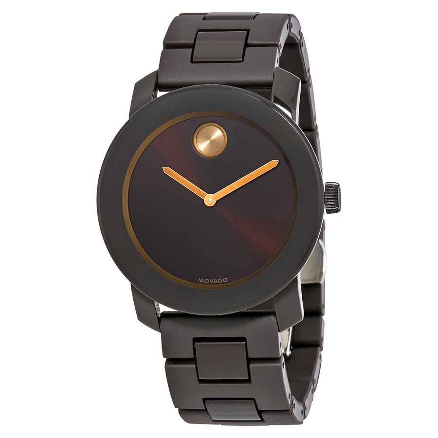 brown movado watch