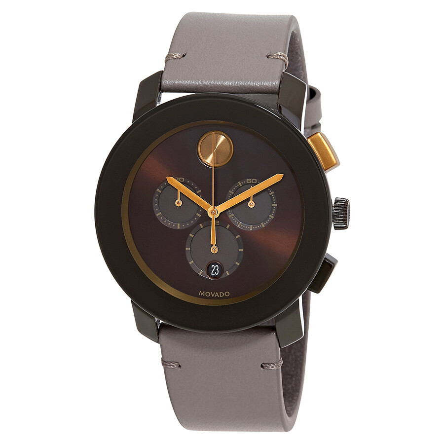 brown movado watch