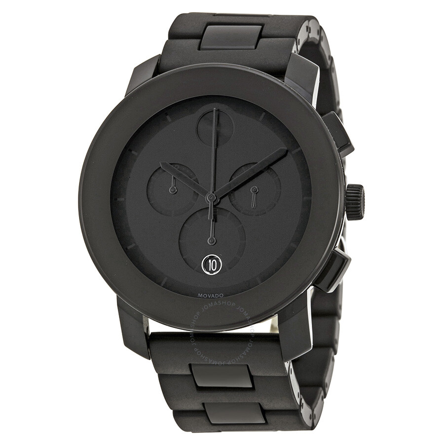 movado bold watch black