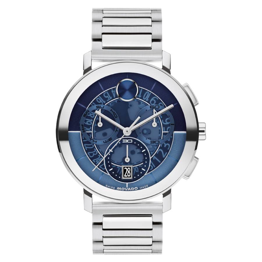 Movado Bold Evolution 2.0 Chronograph Quartz Blue Dial Men's Watch 3601299