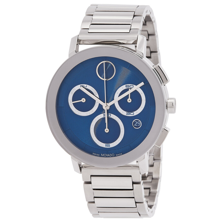 Movado BOLD Evolution 2.0 Chronograph Quartz Blue Dial Men's Watch