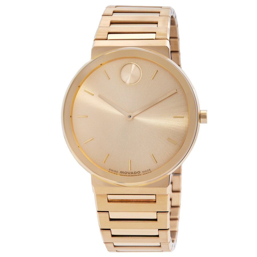 Movado Bold Horizon Quartz Gold Dial Unisex Watch 3601081