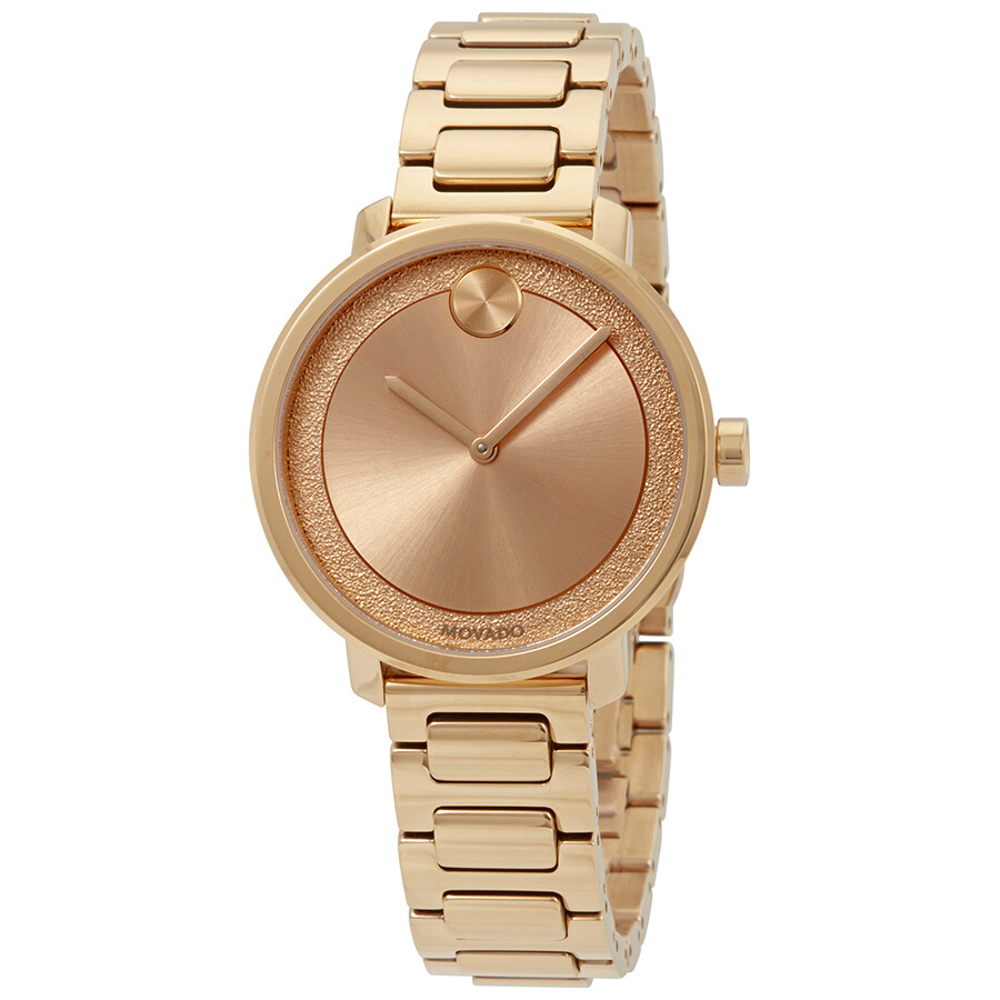 rose gold movado watch