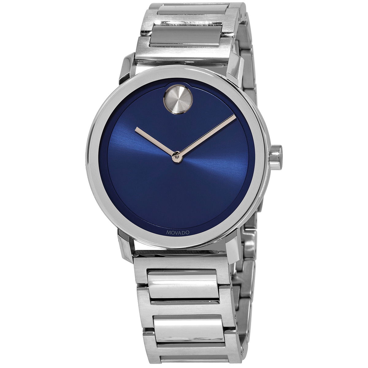 Movado Bold Quartz Blue Dial Stainless 