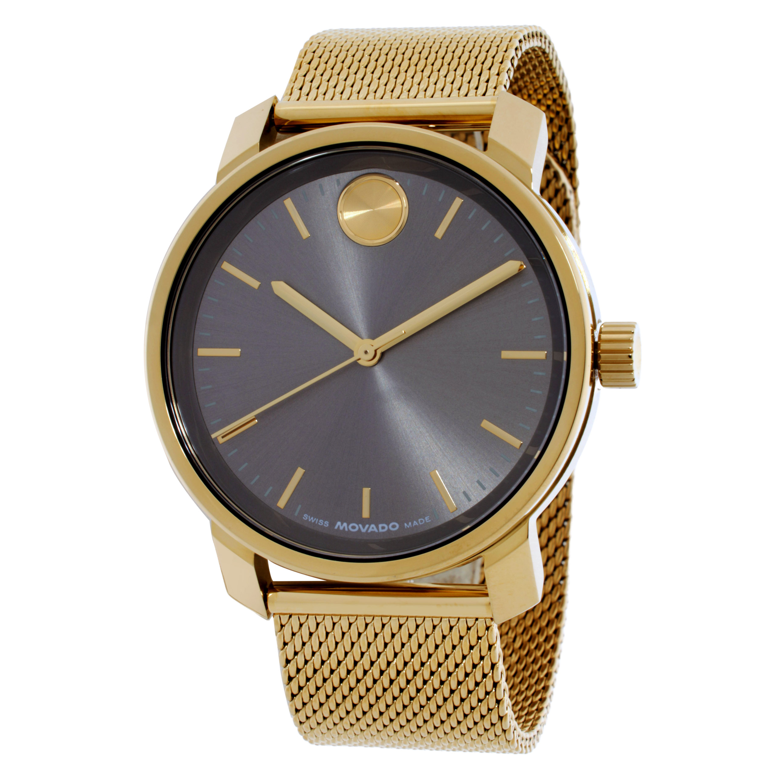 Movado Bold Quartz Gunmetal Grey Dial Men's Watch 3601309