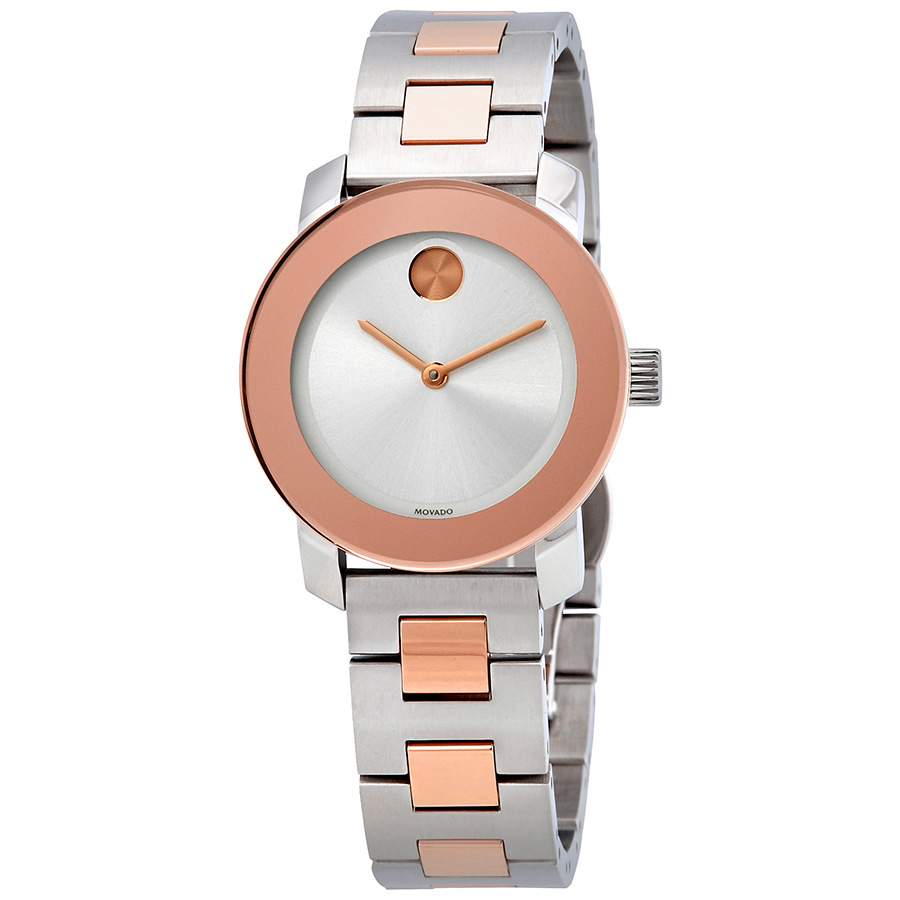 Movado Two-Tone Silver and Rose Watch Movado BOLD Evolution 2.0 Watch 34mm in Grey | Two-Tone  main image 2