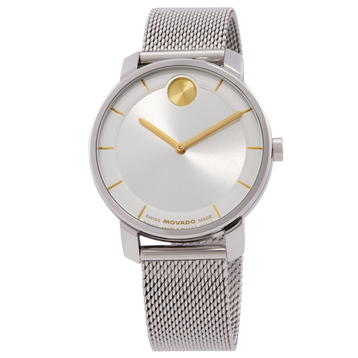 新品！未使用品！MOVADO BOLD シルバー メッシュバンド腕時計 