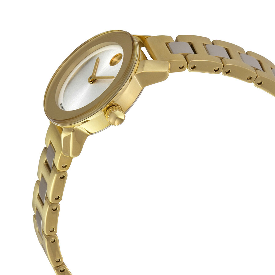 movado watch silver and gold