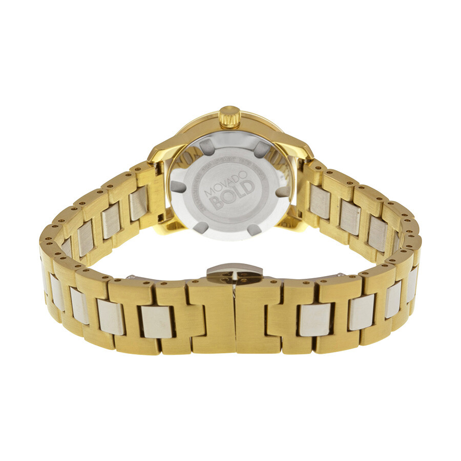movado watch silver and gold