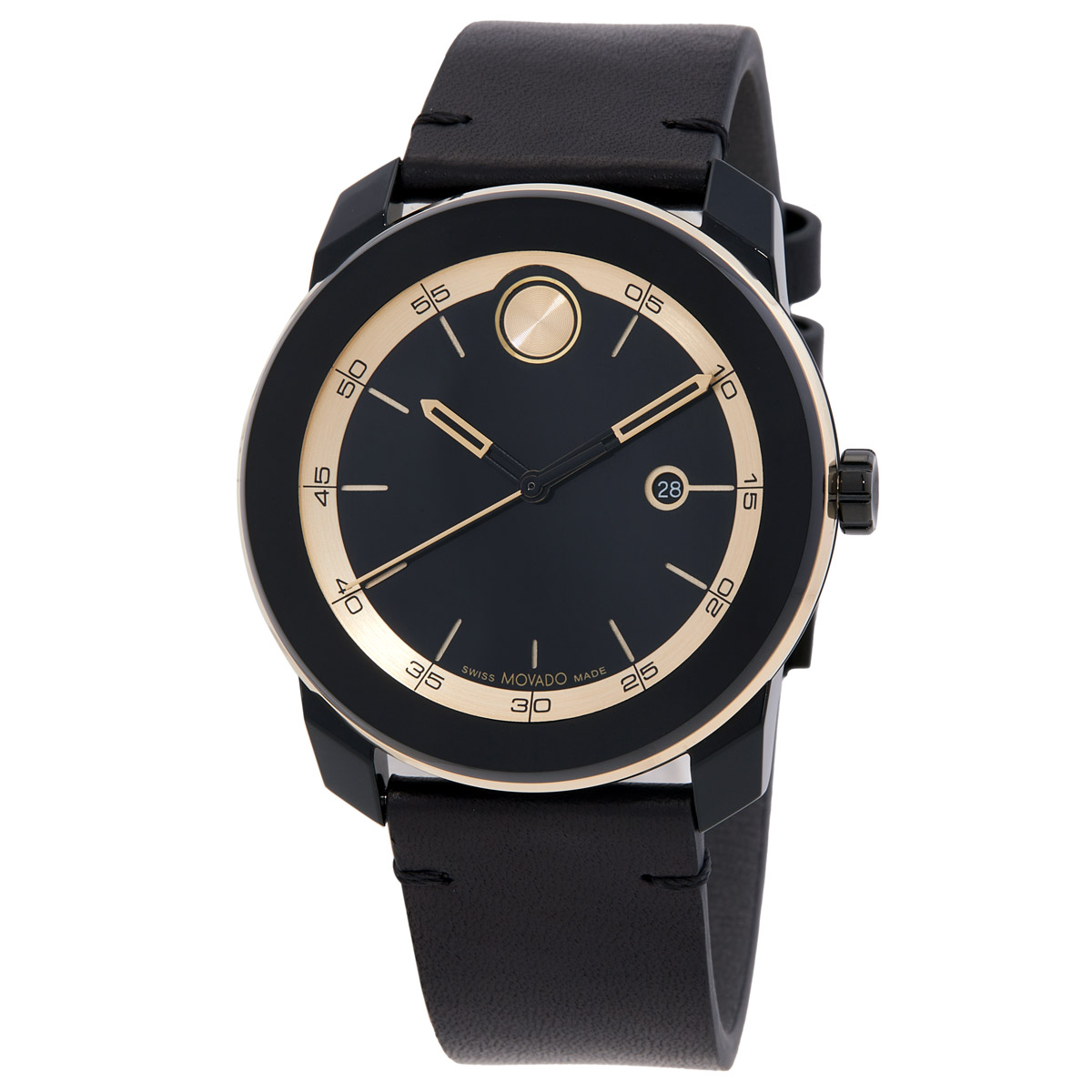 Movado Bold TR90 Quartz Black Dial Unisex Watch 3601130 - Watches
