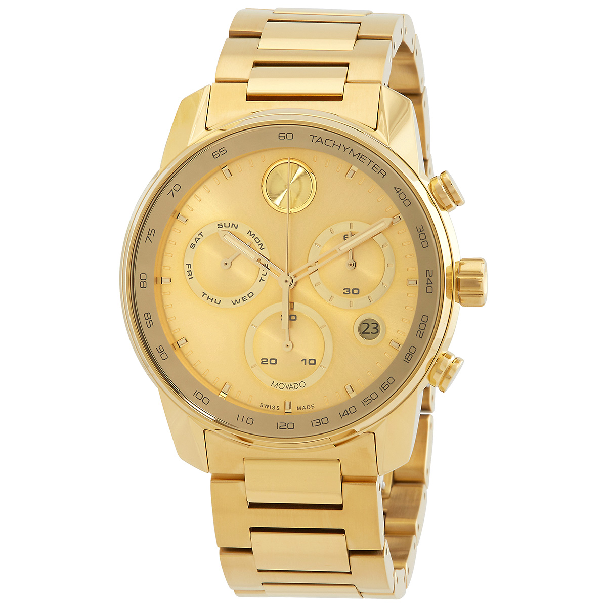 Movado Bold Verso Quartz Gold Dial Men's Watch 3600866