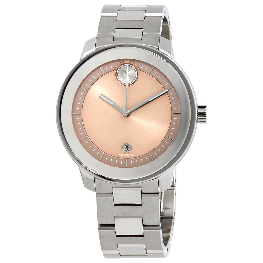 Movado Bold Verso Quartz Pink Dial Ladies Watch 3600748 885997400107