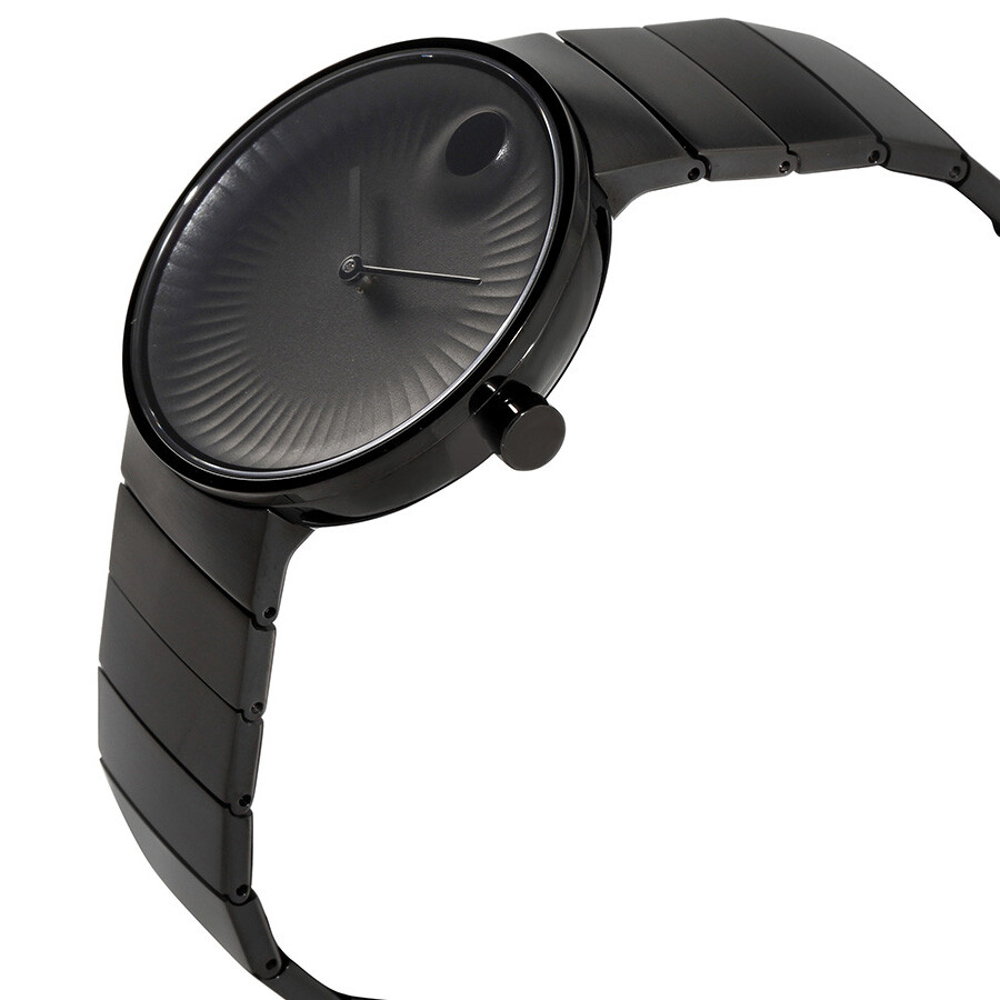 Movado Men's Edge Black Dial Watch 3680003