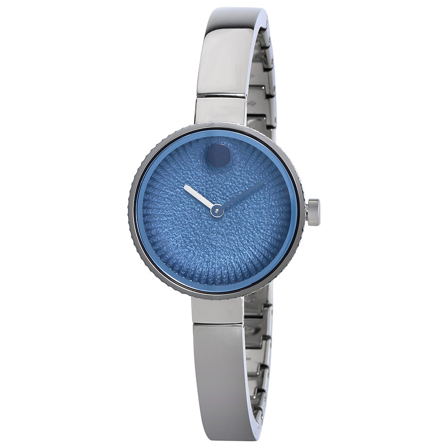 Movado Edge Blue Dial Bangle Ladies Watch 3680028 Watches, Edge